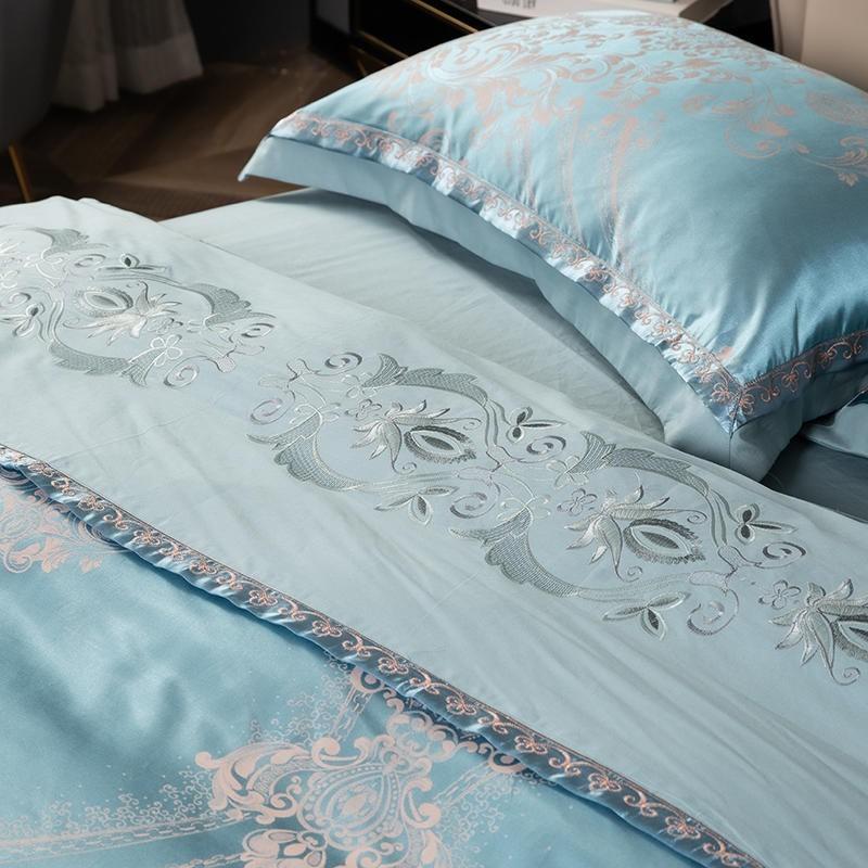 Luxury Silky Satin Jacquard Duvet Set