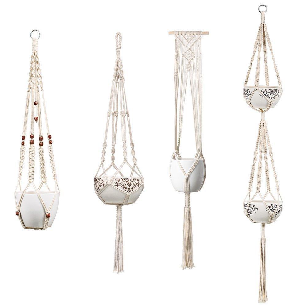 Macrame Plant Hangers - Nordic Side - MacramÃ©, not-hanger, Plants, Wall Hanging