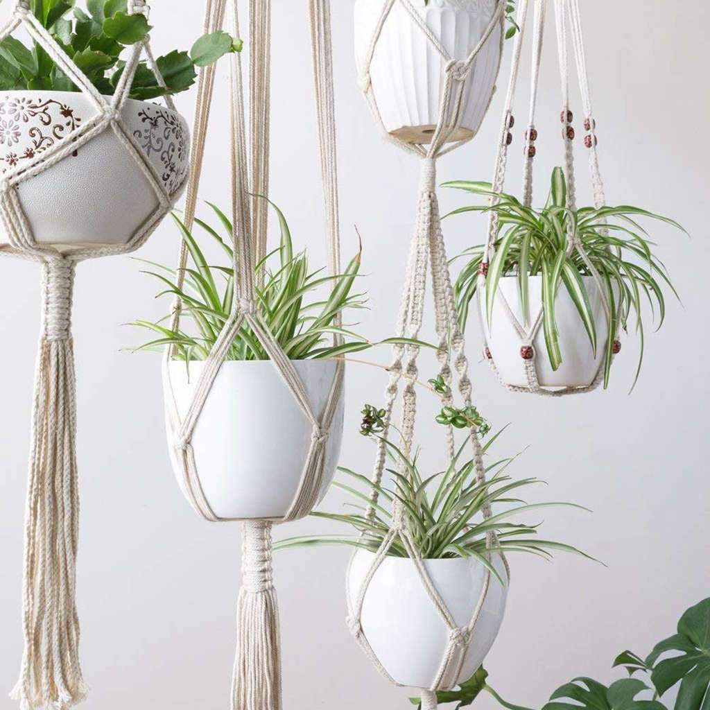 Macrame Plant Hangers - Nordic Side - MacramÃ©, not-hanger, Plants, Wall Hanging