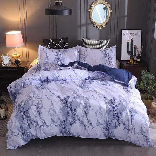 Marble Duvet Cover Set - Nordic Side - amazing, beautiful, business, clock, clocks, decor, decoration, decorideas, design, happy, home, homedecor, instadaily, instagood, instalike, interiorde