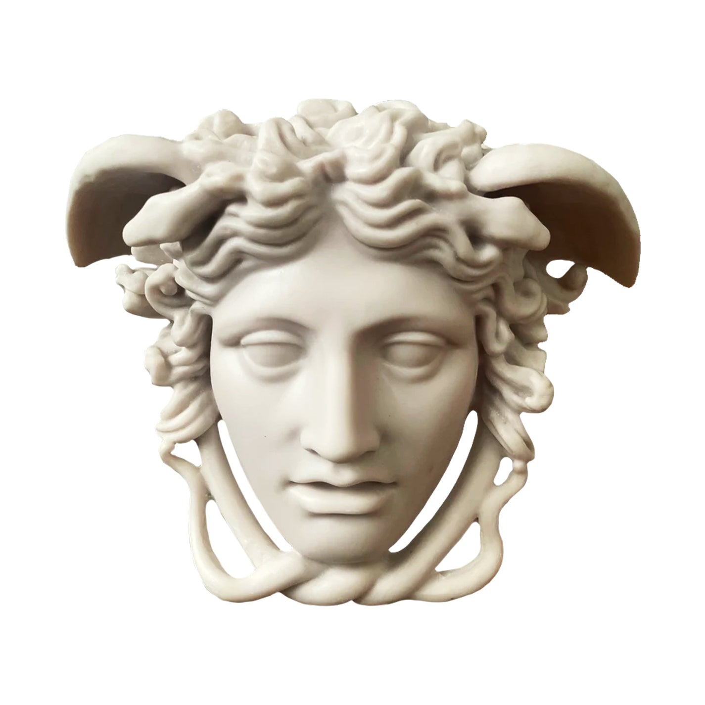 Medusa White Head Sculpture