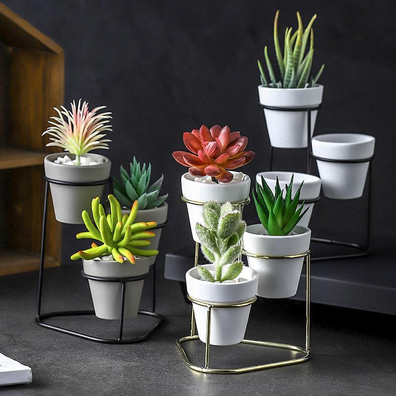 Elora - Modern 3 in 1 Pottery Planters - Nordic Side - Modern Planters