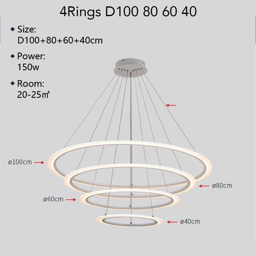 Modern Circle Linear Light - Nordic Side - 