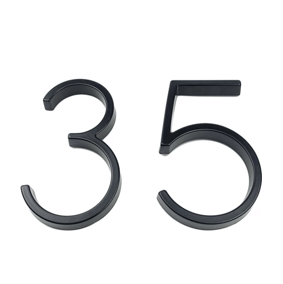 Modern House Numbers - Nordic Side - architecture, art, artist, contemporaryart, decor, decoration, design, designer, designinspiration, home, homedecor, inspiration, inspo, interior, interio