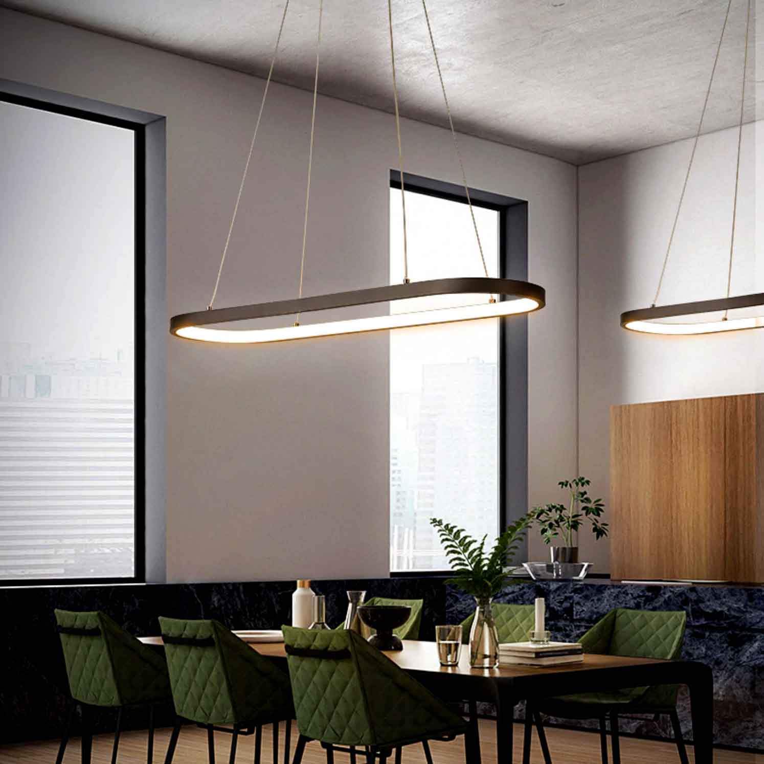 Modern Round Pendant Light - Nordic Side - 