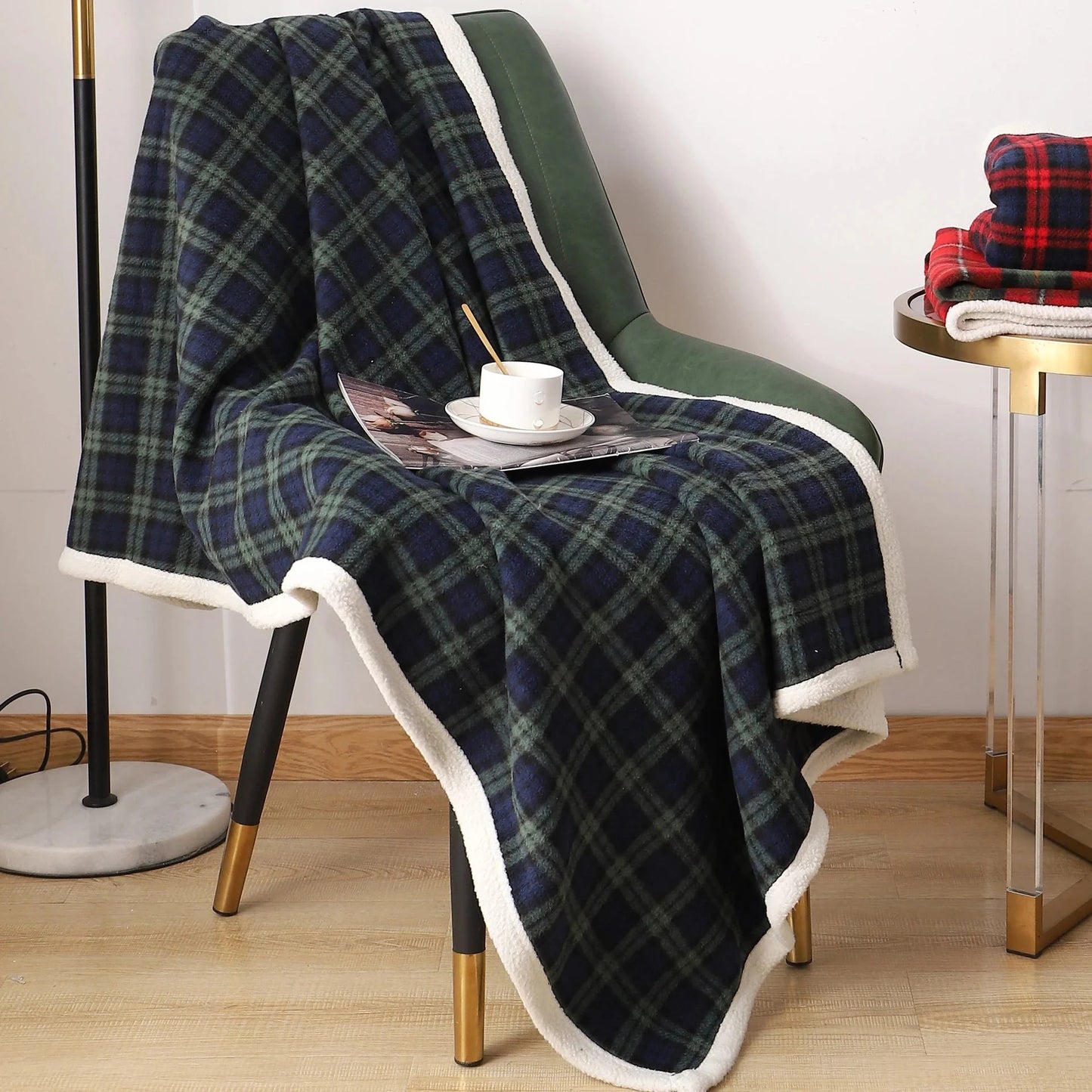 Holiday Plaid Blanket Throw