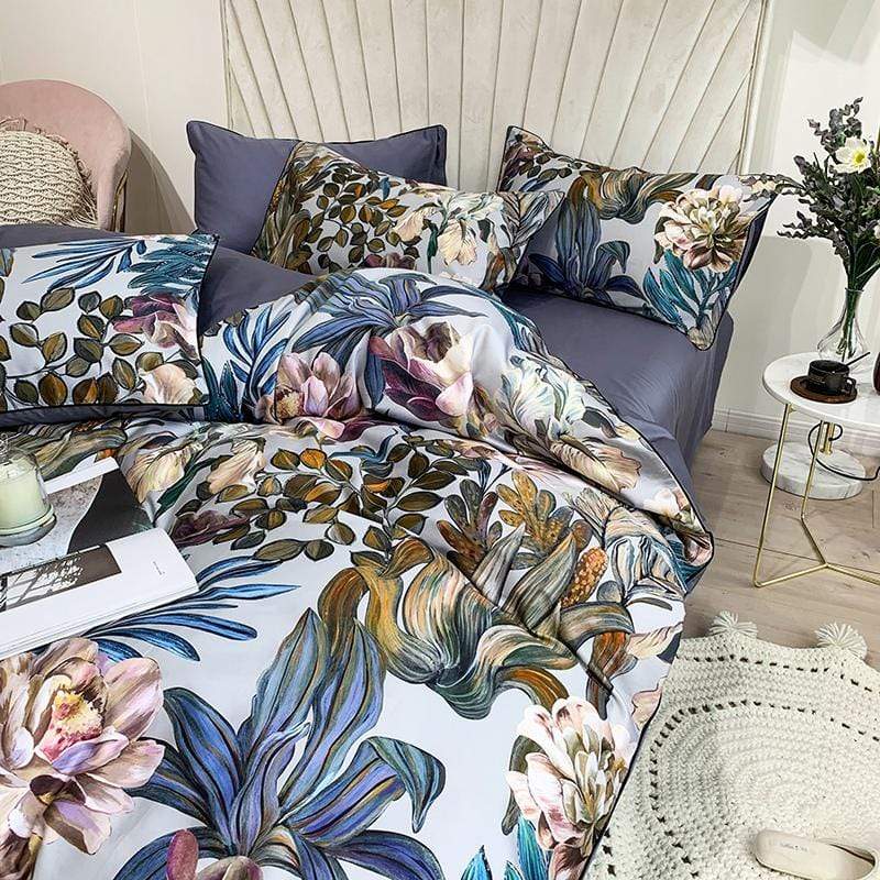 Rays of Floral Duvet Cover Set - Nordic Side - spo-default, spo-disabled