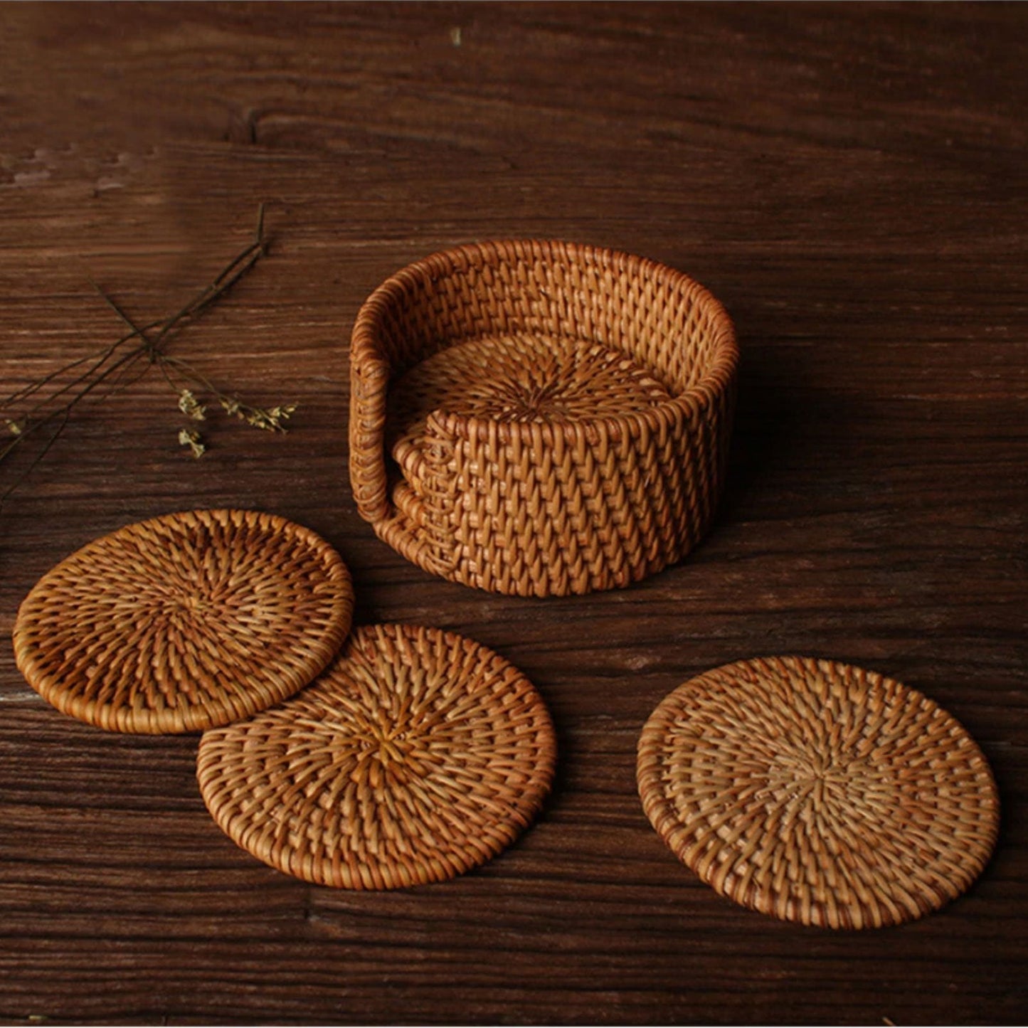 Rattan Coasters - Nordic Side - 