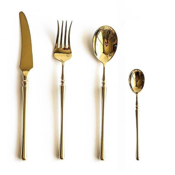 Rome Gold Flatware - Nordic Side - architecture, arcitecture, art, artist, contemporaryart, decor, decoration, design, designer, designinspiration, edison, grey, home, home decor, home decor 