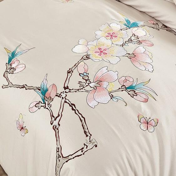 Safeena Egyptian Cotton Embroidered Bedding Set - Nordic Side - architecture, art, artist, contemporaryart, decor, decoration, design, designer, designinspiration, Duvet Cover Set, edison, gr