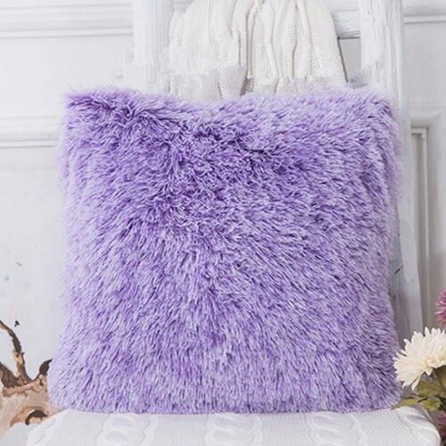 Soft Plush Faux Fur Pillows Case - Nordic Side - 