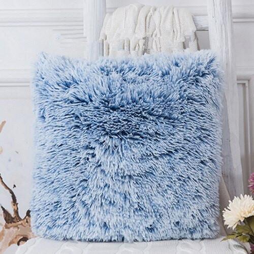 Soft Plush Faux Fur Pillows Case - Nordic Side - 