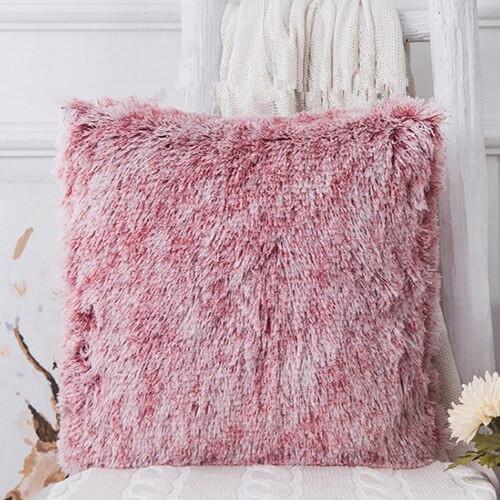 Soft Plush Faux Fur Pillows Case - Nordic Side - 