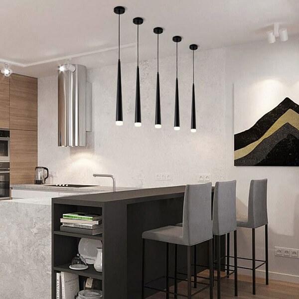 Wi - Conical Tube Black LED - Nordic Side - architecture, arcitecture, art, artist, ashley furniture near me, bobs furniture outlet, cheap furniture near me, city furniture near me, contempor