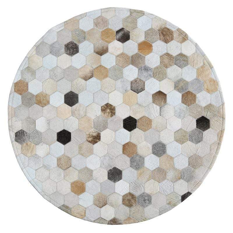 Euclid Element Cowhide Rug - Nordic Side - rugs, Rugs & Carpets