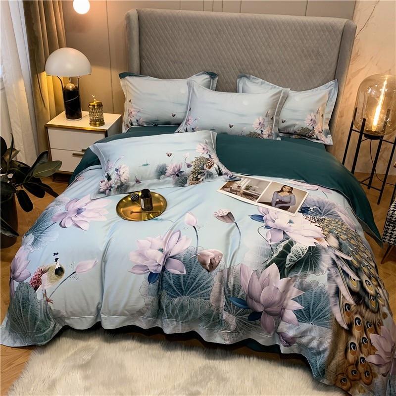 Peacock Luxury Egyptian Cotton Duvet Set