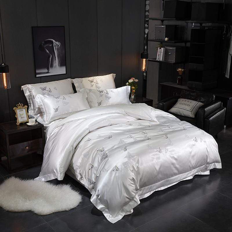 Platinum Falls Duvet Cover Set - Nordic Side - Bed, Bedding, Duvet