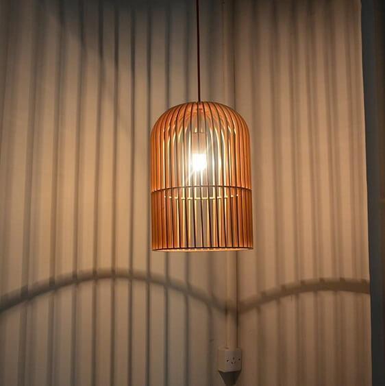 Wooden bird cage pendant light - Nordic Side - archidaily, archilovers, architecture, architecturelovers, architectureporn, art, artist, concrete, contemporaryart, decor, decoration, design, 