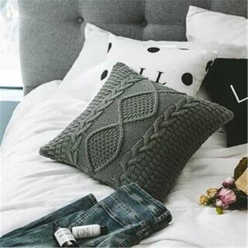 Nordic Style Knitted Cushion Cover - Nordic Side - 