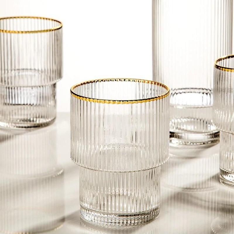 Premium Gold-Plated Italian Highball Glass