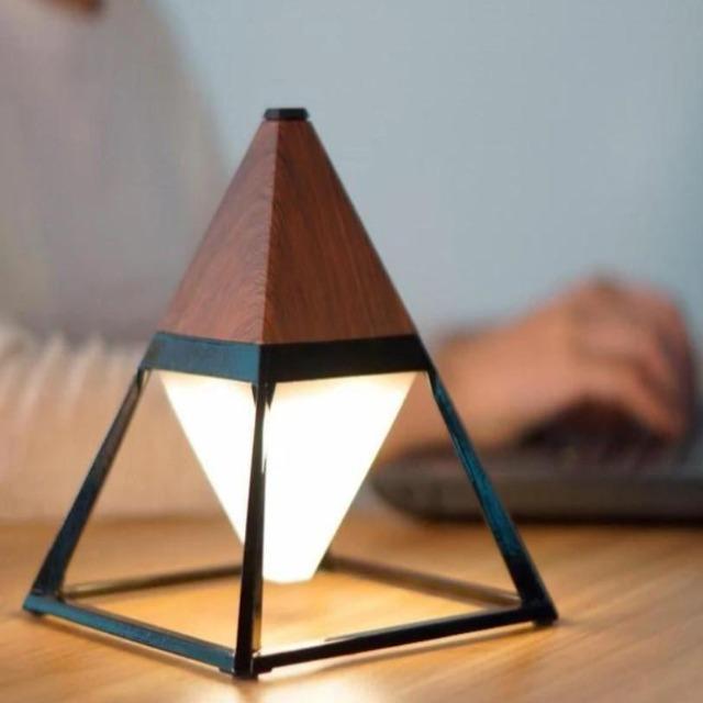 Paak - Dimmable Pyramid Bedside Lamp - Nordic Side - LIGHTING, Lightning