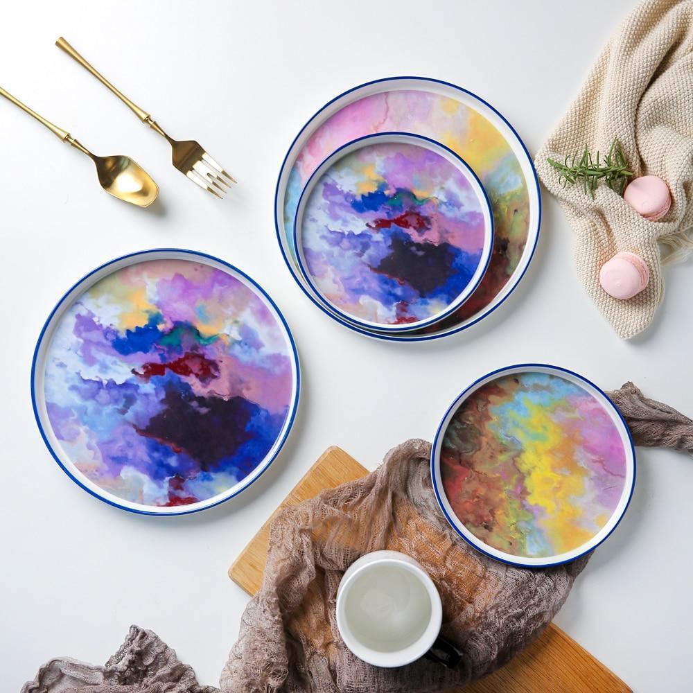 Watercolor Canvas Plate - Nordic Side - 