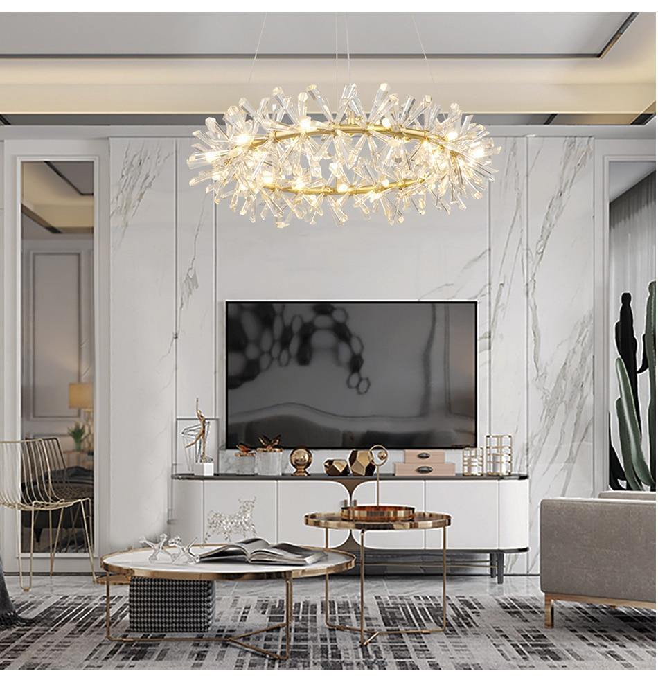 The Feathering - Nordic Side - chandelier, crystal, pendant