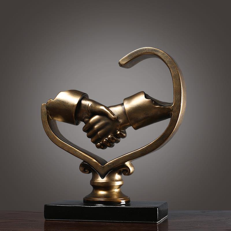 Handshake Sculpture - Nordic Side - 