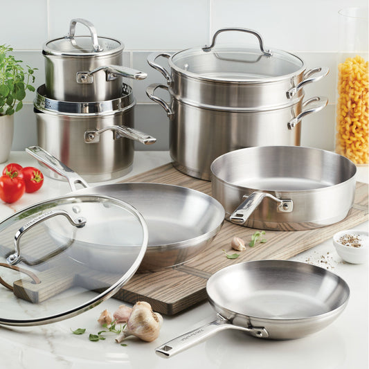 Kitchenaid 11-Piece Stainless Steel Cookware Set | Cookware | NordicAbode.com