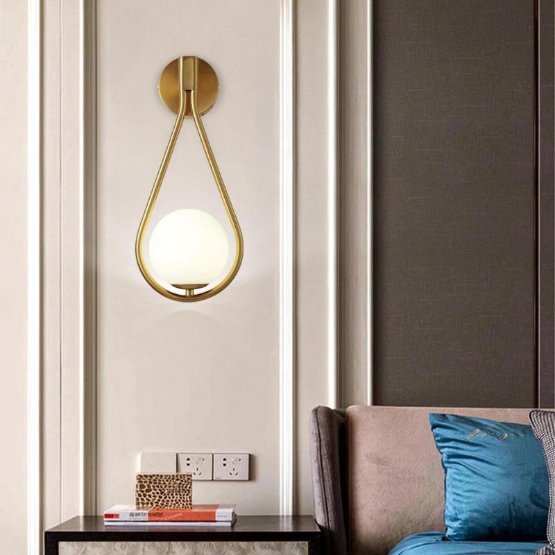 Aberdeen Frosted Glass Wall Sconce