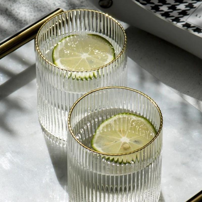 Premium Gold-Plated Italian Highball Glass