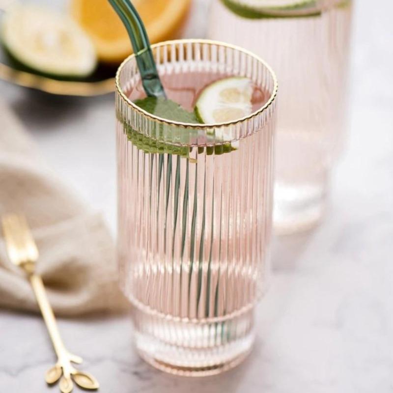 Premium Gold-Plated Italian Highball Glass