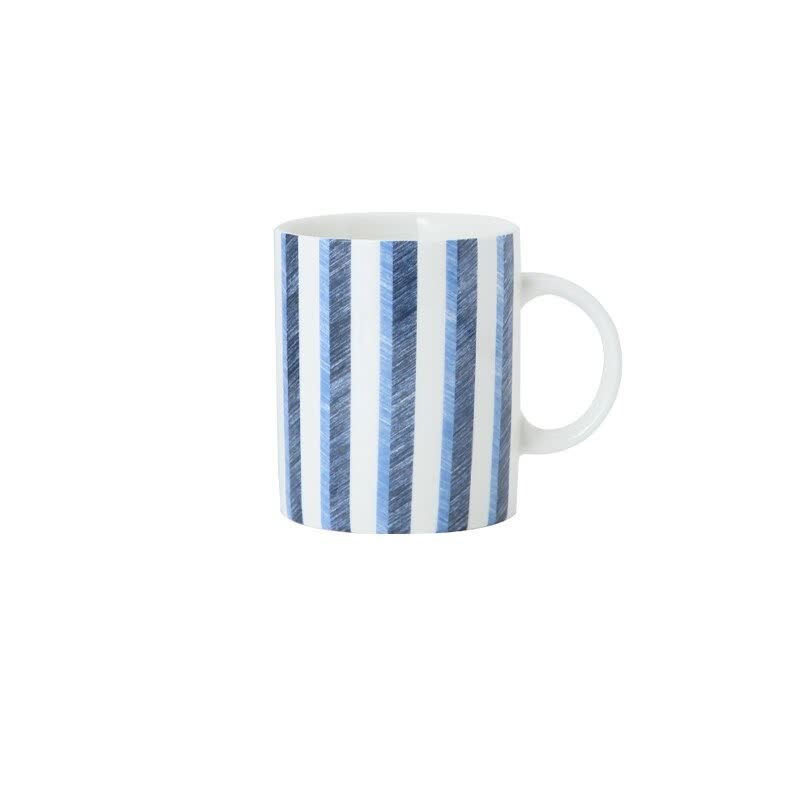 Roxo Blue Patterned Stoneware Mug