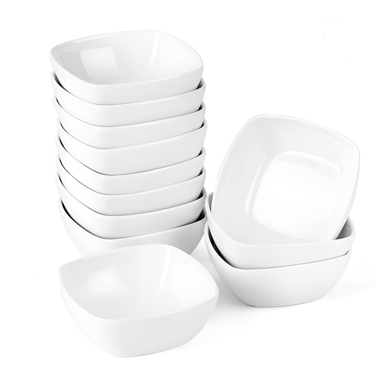 12-Piece Ivory White Ramekin Set | Dinnerware | NordicAbode.com