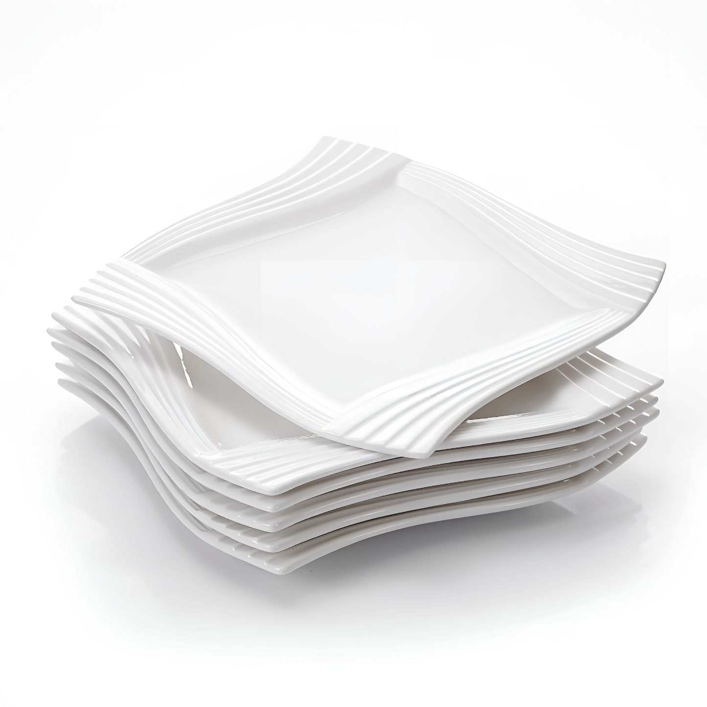 Amparo Ivory White Porcelain Dinner Plates | Tableware | NordicAbode.com