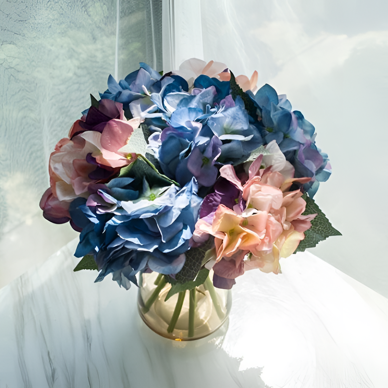 Artificial Silk Hydrangea Flowers - Handmade | Floral Decor | NordicAbode.com