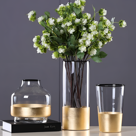 Glaze Gold Foiled Glaze Vase | Vases | NordicAbode.com