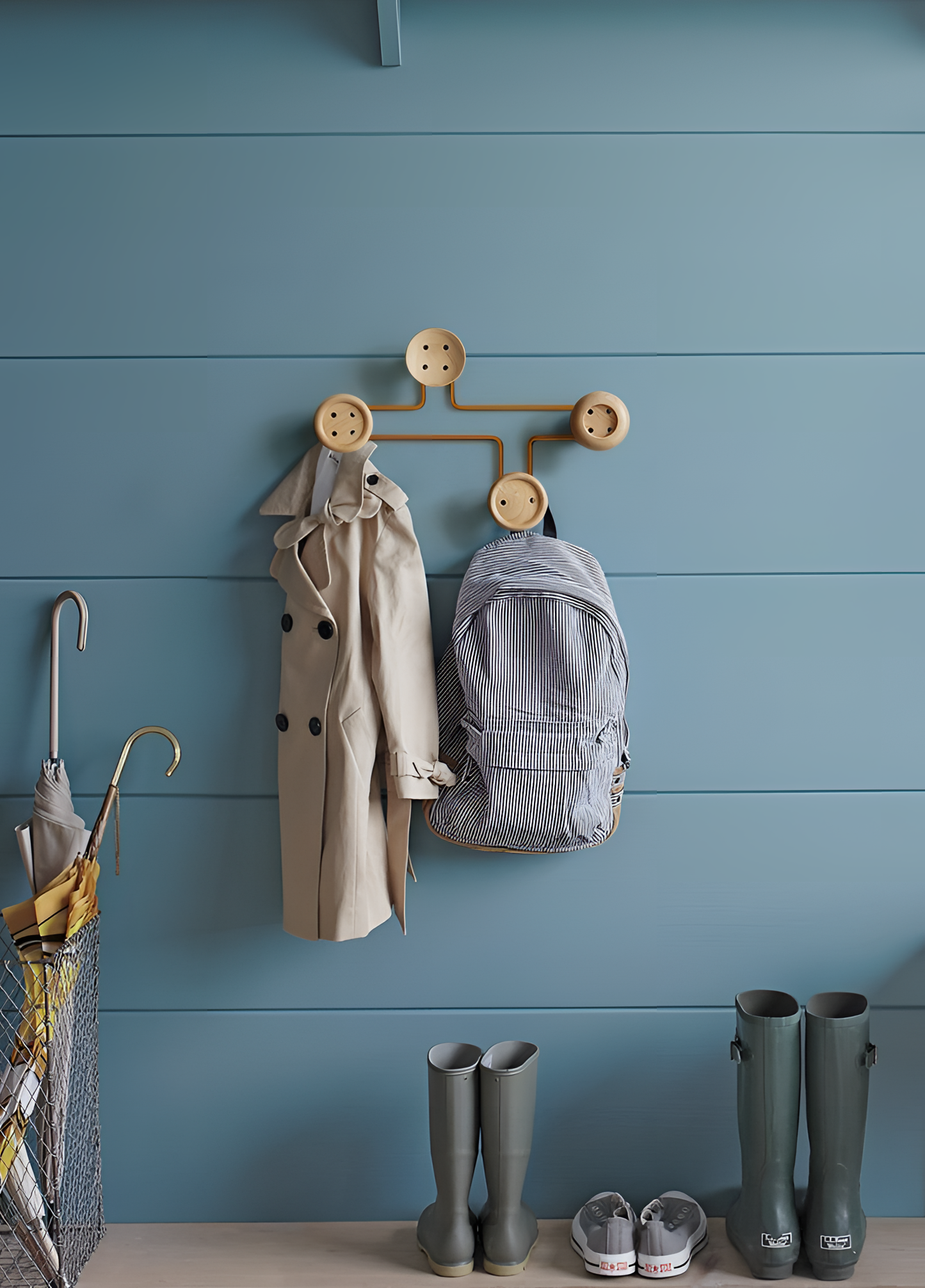 Aro Modern Button Coat Rack | Entryway Decor | NordicAbode.com