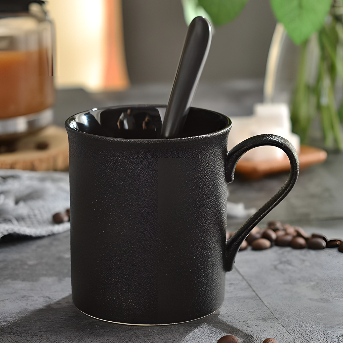 Blacked Matte Black Mug | Drinkware | NordicAbode.com