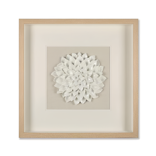 White Elegant White Lotus Wall Decor | Wall Art | NordicAbode.com