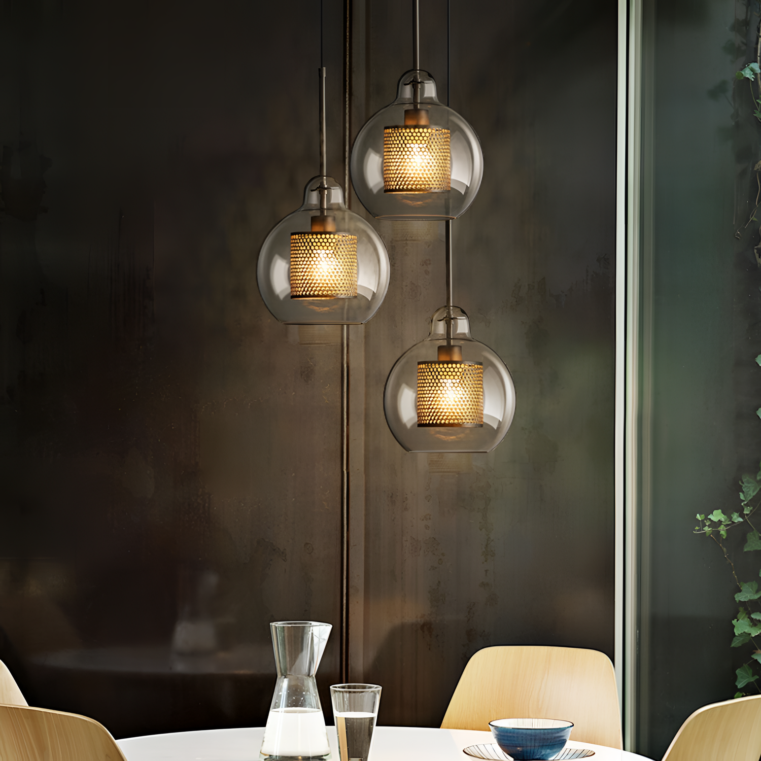 Inner Transparent Pendant Light - Metal Finish | Lighting | NordicAbode.com