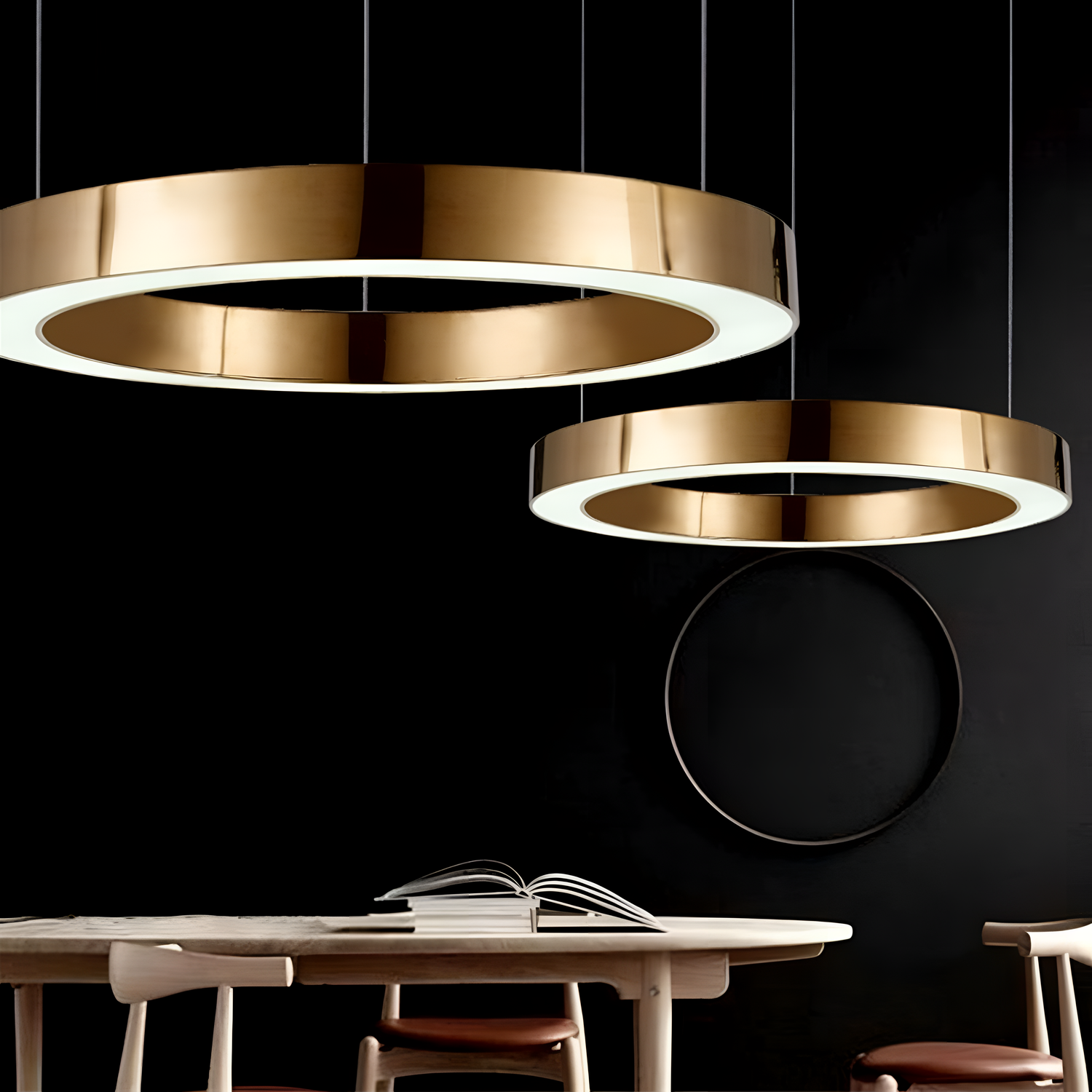 Circular Modern LED Chandelier Light | Lighting | NordicAbode.com