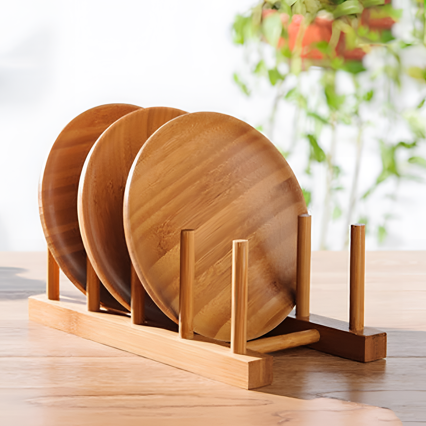 Bamboo Dish Rack - Natural Wood | Kitchen | NordicAbode.com