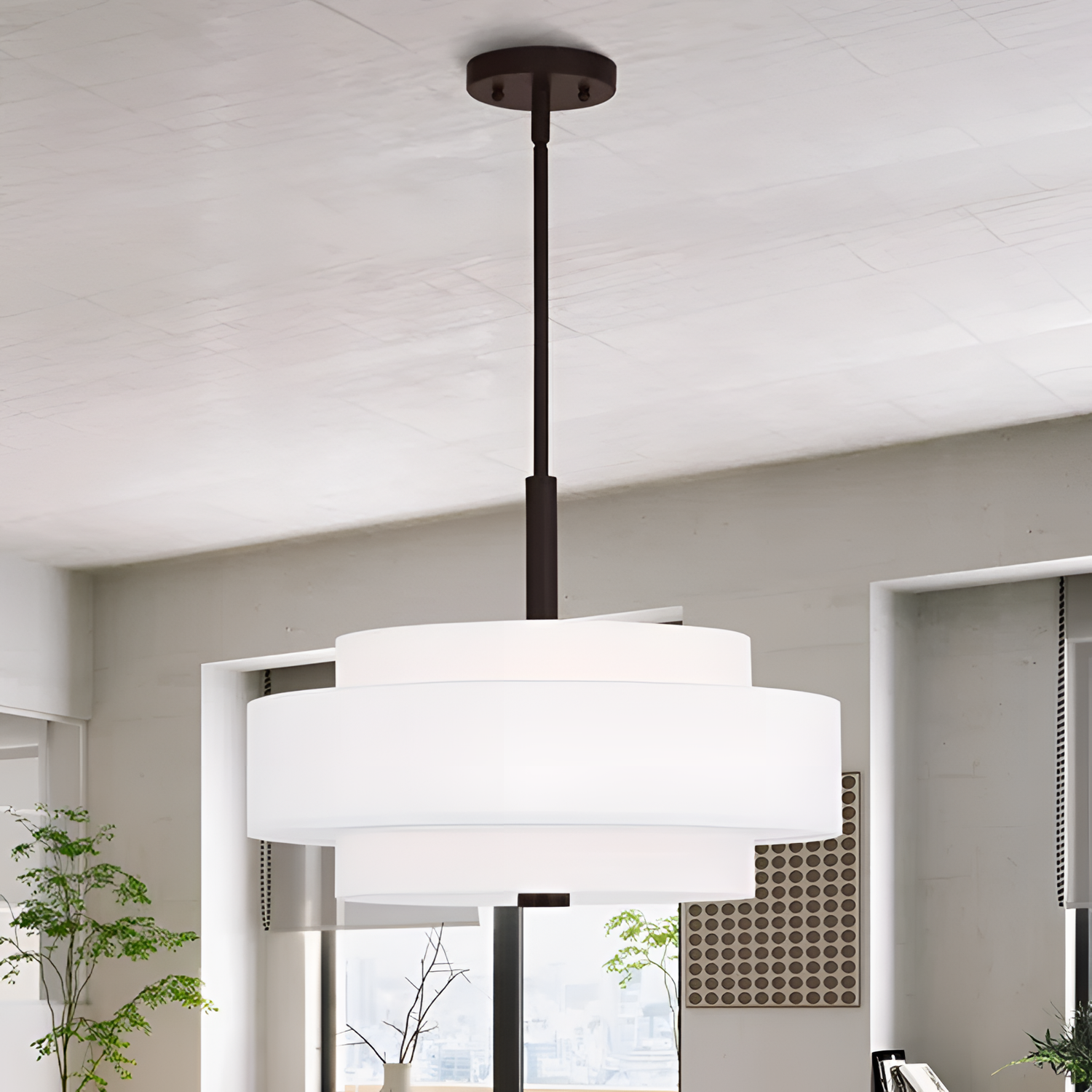 Paquette Streamlined Drum Chandelier | Lighting | NordicAbode.com