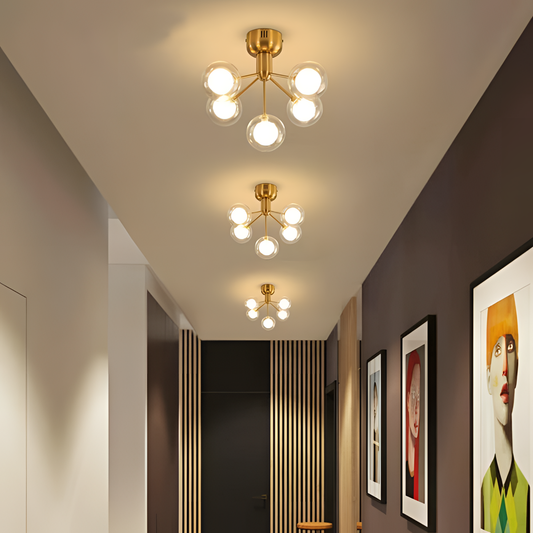 Sirius Luxurious Gold LED Light Fixture | Lighting | NordicAbode.com