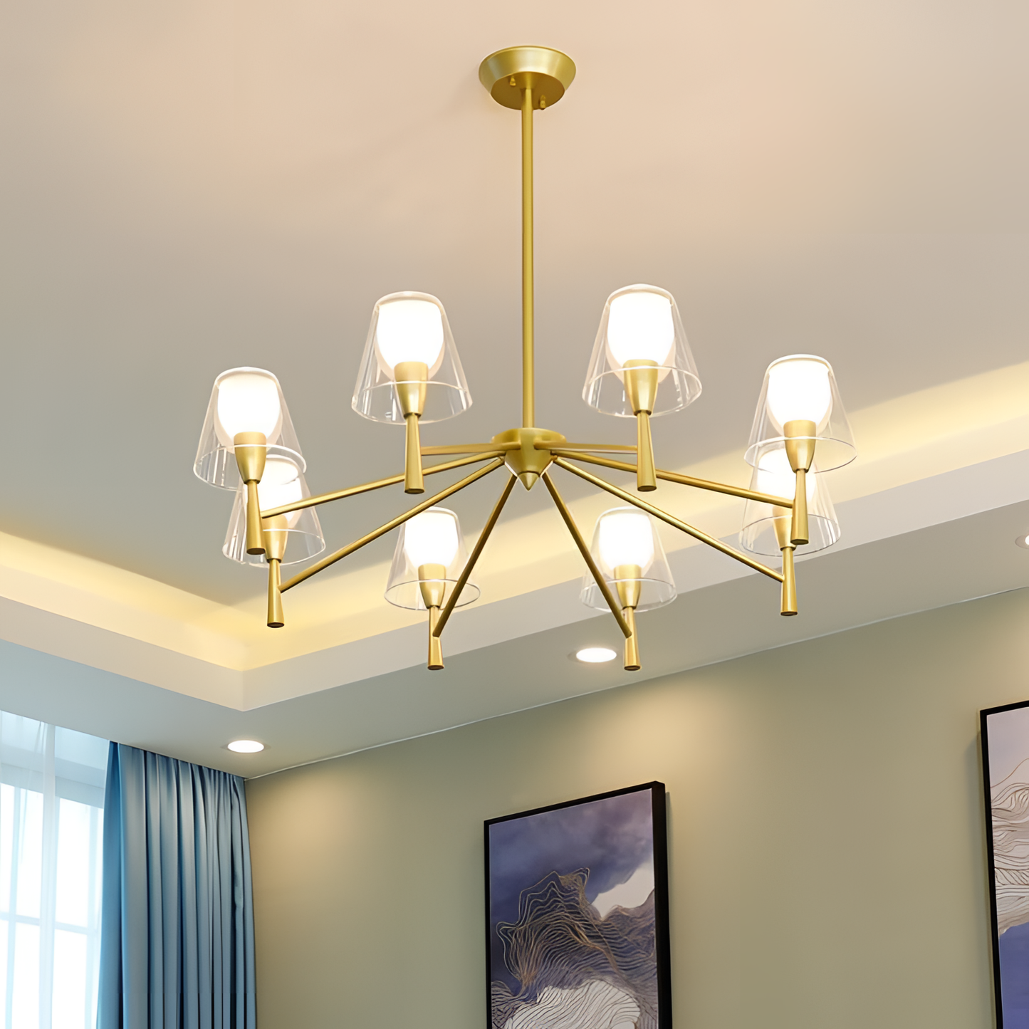 Gold Nordic Gold Chandelier Pendant Light | Lighting | NordicAbode.com