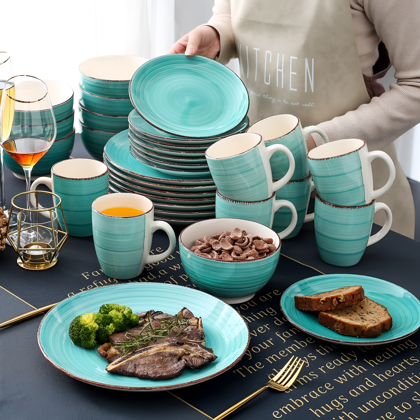 Bella-G 32-Piece Porcelain Dinner Set | Tableware | NordicAbode.com