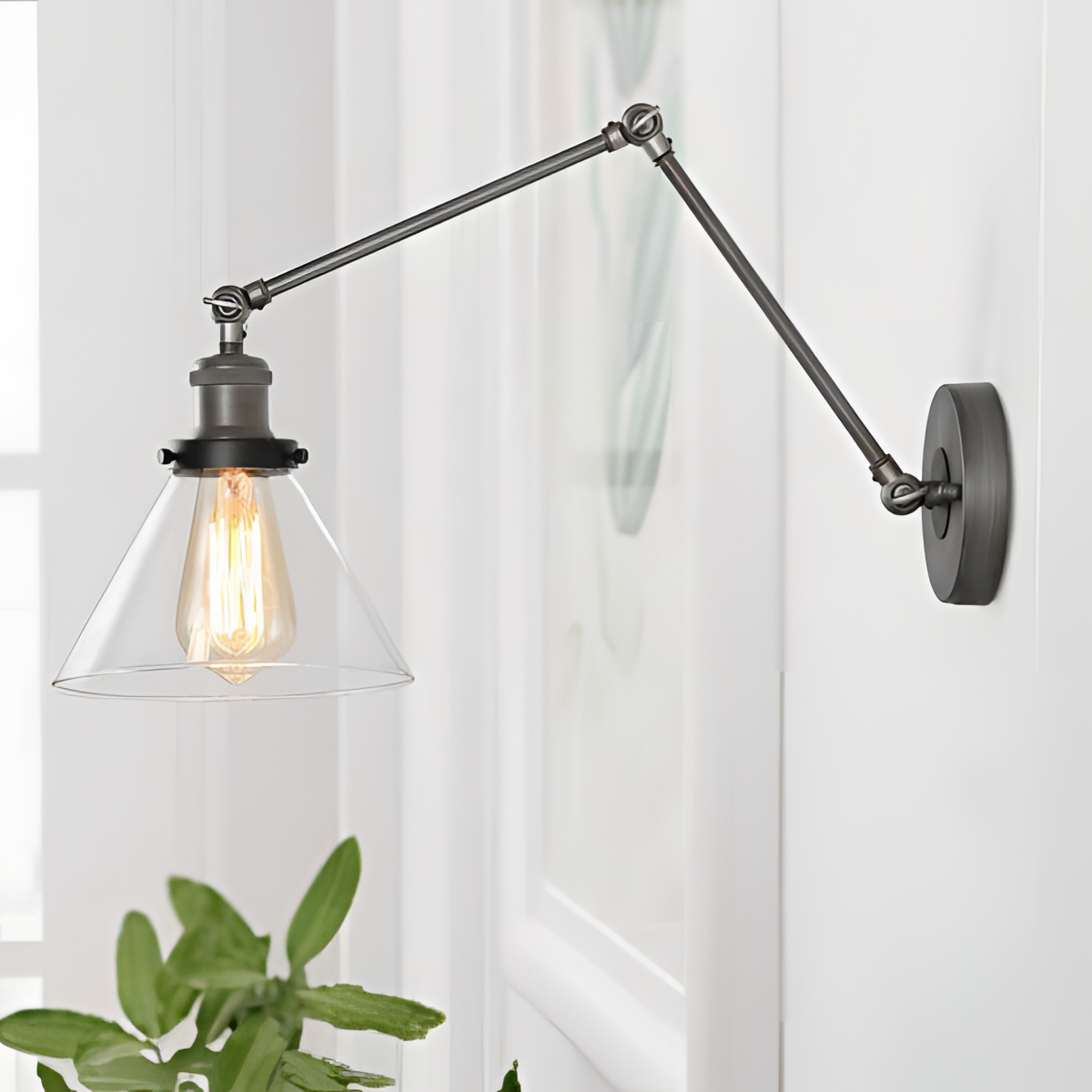 Jacqueline Adjustable Glass Wall Lamp | Lighting | NordicAbode.com