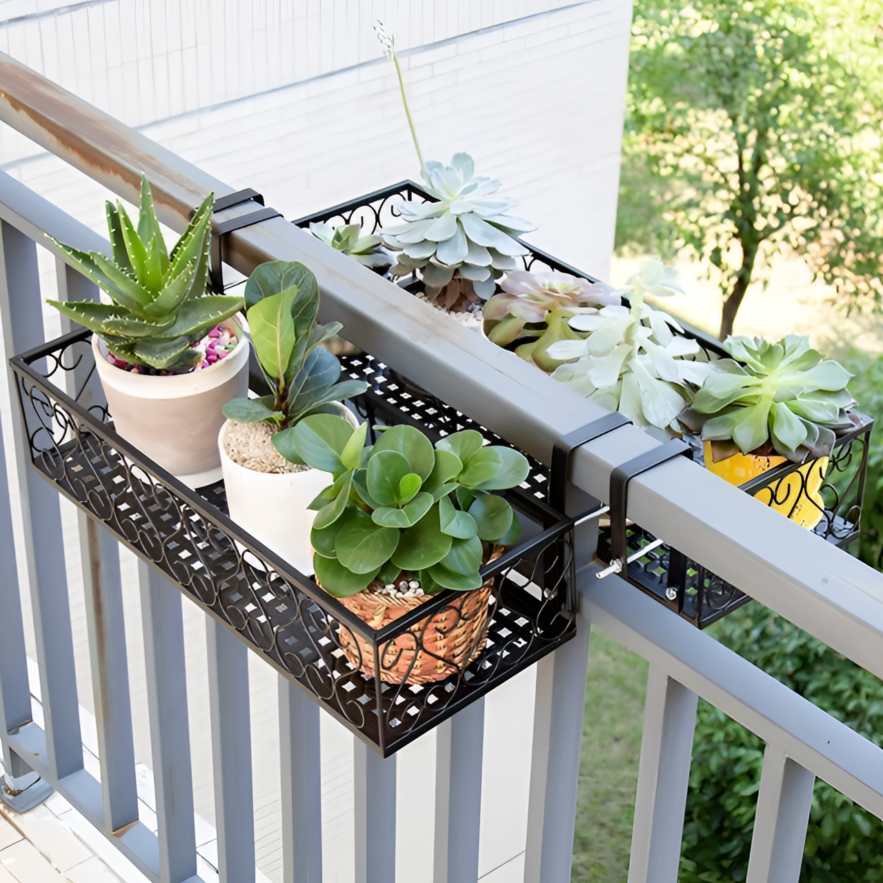 Poppa Balcony Railing Hanging Planter | Planters | NordicAbode.com