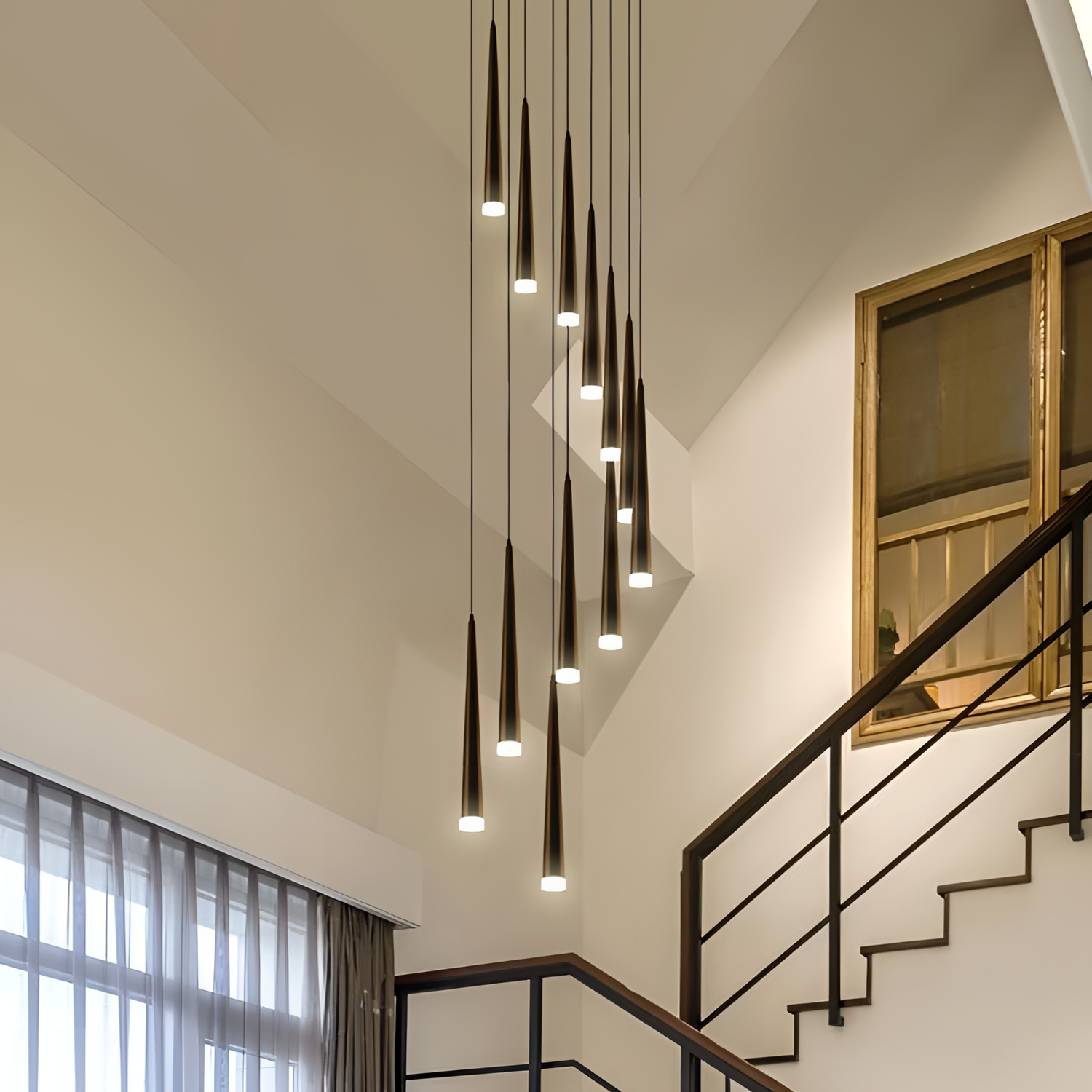 Staircase Modern Rotating Chandelier | Lighting | NordicAbode.com